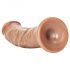 RealRock - realističan dildo s vakuumom - 15,5 cm (tamni prirodni)