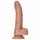 RealRock - realističan dildo s vakuumom - 15,5 cm (tamni prirodni)