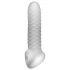 Fat Boy Checker Box - navlaka za penis (17 cm) - bijela poput mlijeka