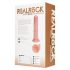 REALROCK - realistični vibrator s vakuumom (20,5 cm)