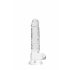 REALROCK - proziran realističan dildo - proziran kao voda (17 cm)