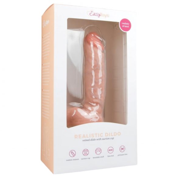 Easytoys - dildo za testise (22,5cm) - prirodan