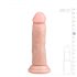 Easytoys - realističan dildo s vakuumskim čašicama (15,5 cm) - prirodan