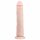 Easytoys - ekstra veliki dildo s vakuumom (28,5 cm) - prirodan