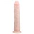 Easytoys - ekstra veliki dildo s vakuumom (28,5 cm) - prirodan