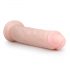 Easytoys - ekstra veliki dildo s vakuumom (28,5 cm) - prirodan