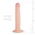 Real Fantasy Scott - realističan dildo s vakuumom (25 cm) - prirodan