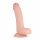 Real Fantasy Cliff - realistični dildo s ljepljivim potplatima, testisi (22 cm) - prirodni