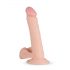 Real Fantasy Felix - realističan dildo s ljepljivim potplatima, testisi (22 cm) - prirodni