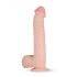 Real Fantasy Lexon - realističan dildo s ljepljivim potplatima, testisi (33 cm) - prirodni