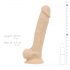 Real Fantasy Conrad - vibrator s vakuumskim držačem - 20 cm (natural)