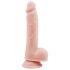 Mr. Dixx 7.6 - vakuumska čašica, dildo za testise - prirodni (19,5 cm)