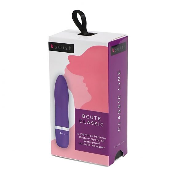 B SWISH Bcute Classic - vodootporni vibrator u obliku ruža (ljubičasti)