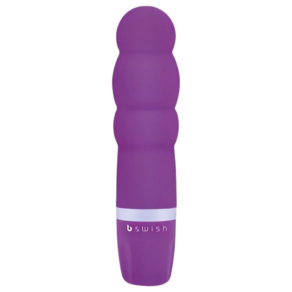 B SWISH Bcute Pearl - vodootporni vibrator s perlicama (ljubičasti)