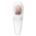 Satisfyer Pro 4 Couples - punjivi parni vibrator s zračnim valovima (bijeli)