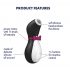 Satisfyer Penguin - punjivi, vodootporni stimulator klitorisa (crno-bijeli)