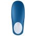 Satisfyer Double Whale - dvomotorni parni vibrator (plavi)