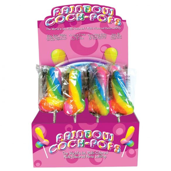 Rainbow Cock Pop - šarena penis lizalica (85g) - voćni