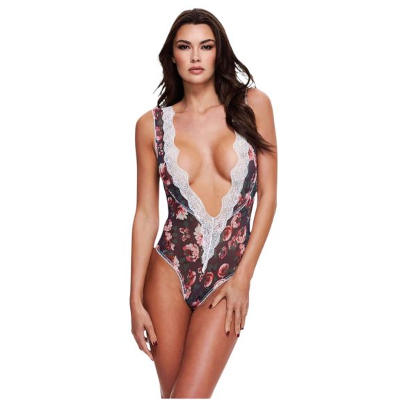 Baci - cvjetni, čipkasti body - M/L